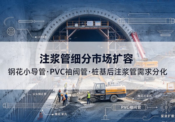 柯坪注浆管细分市场扩容，隧道钢花小导管、PVC 袖阀管、桩基后注浆管需求分化